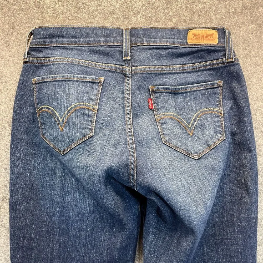 Levis Jeans‎ Women's 10 M 529 Curvy Bootcut Dark Blue Denim Pants Mid Rise